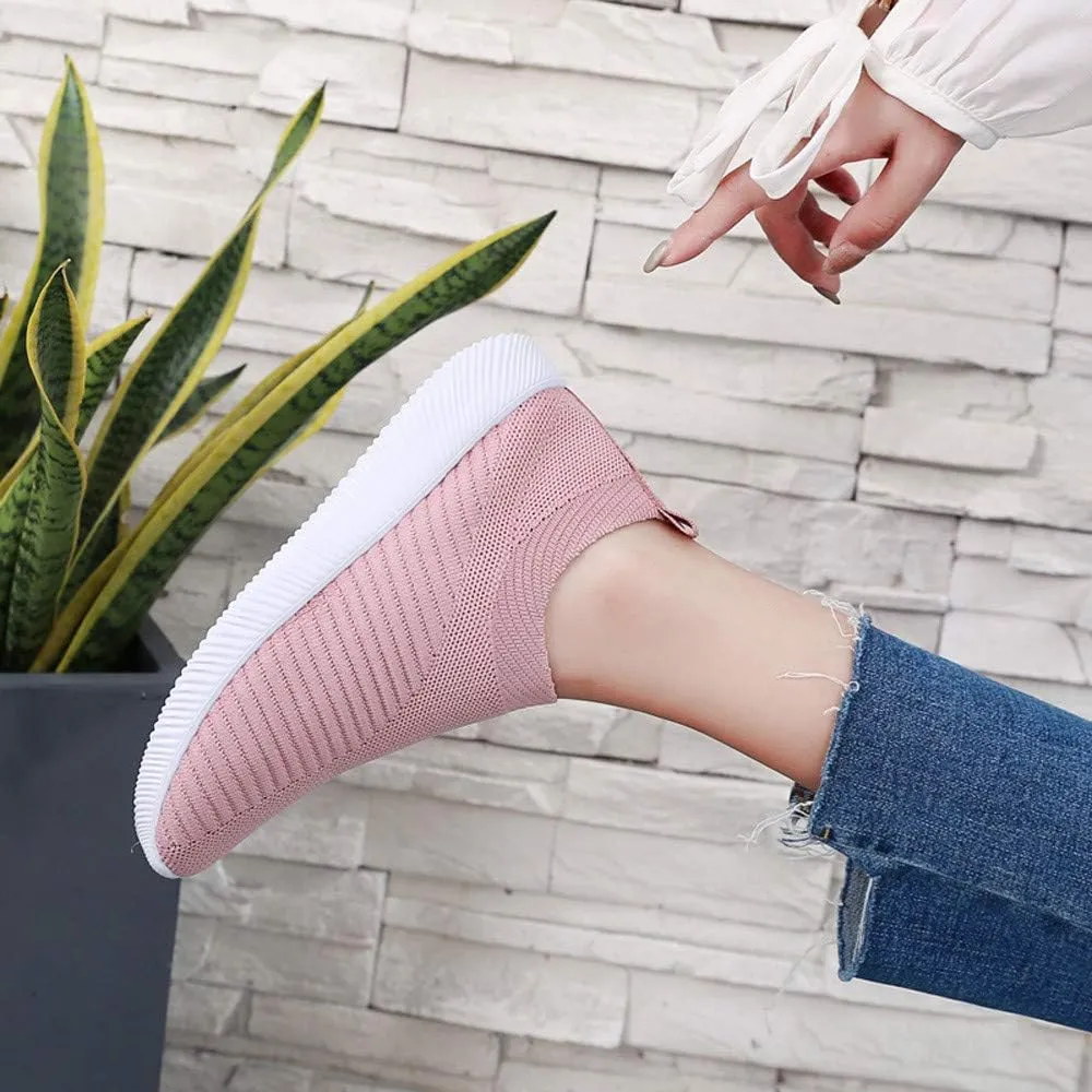 Orthopedic Slip On Casual Shoes for Women Walking Sneakers with Arch Support Comfortable Loafers Plantar Fasciitis Relief Foot Pain Diabetic Feet
