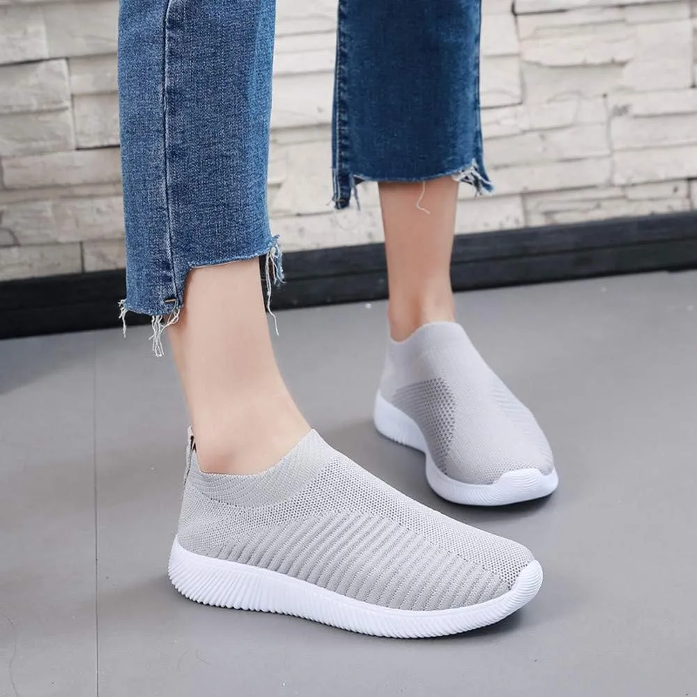 Orthopedic Slip On Casual Shoes for Women Walking Sneakers with Arch Support Comfortable Loafers Plantar Fasciitis Relief Foot Pain Diabetic Feet