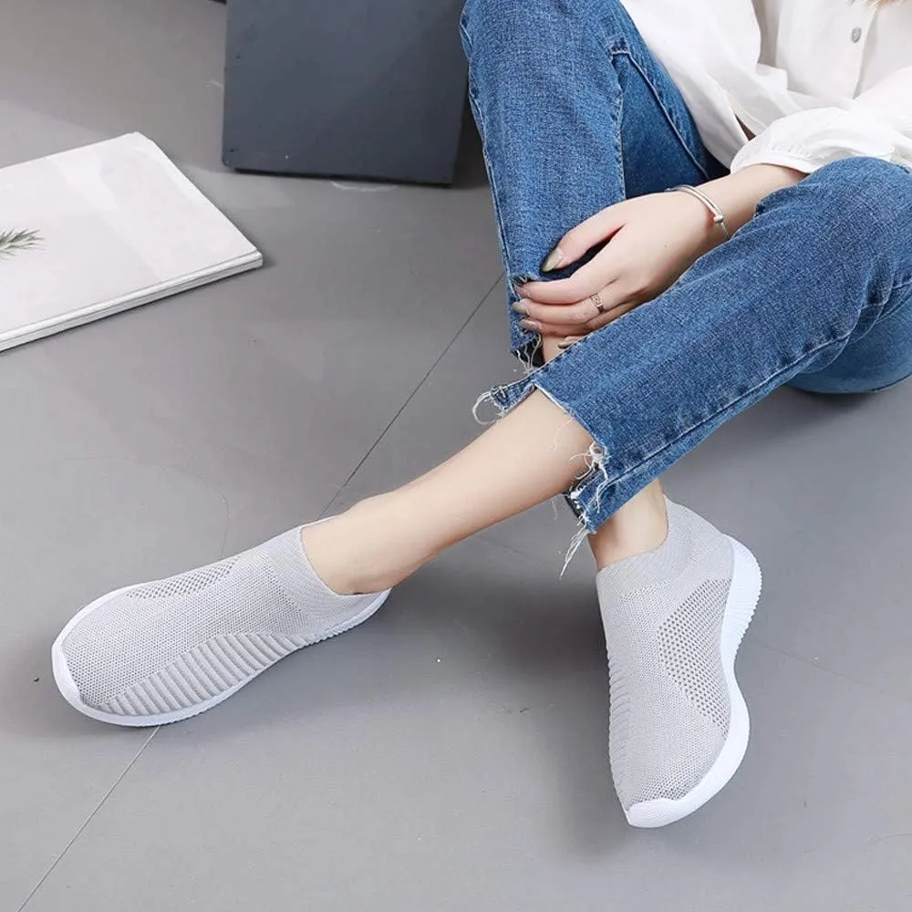 Orthopedic Slip On Casual Shoes for Women Walking Sneakers with Arch Support Comfortable Loafers Plantar Fasciitis Relief Foot Pain Diabetic Feet