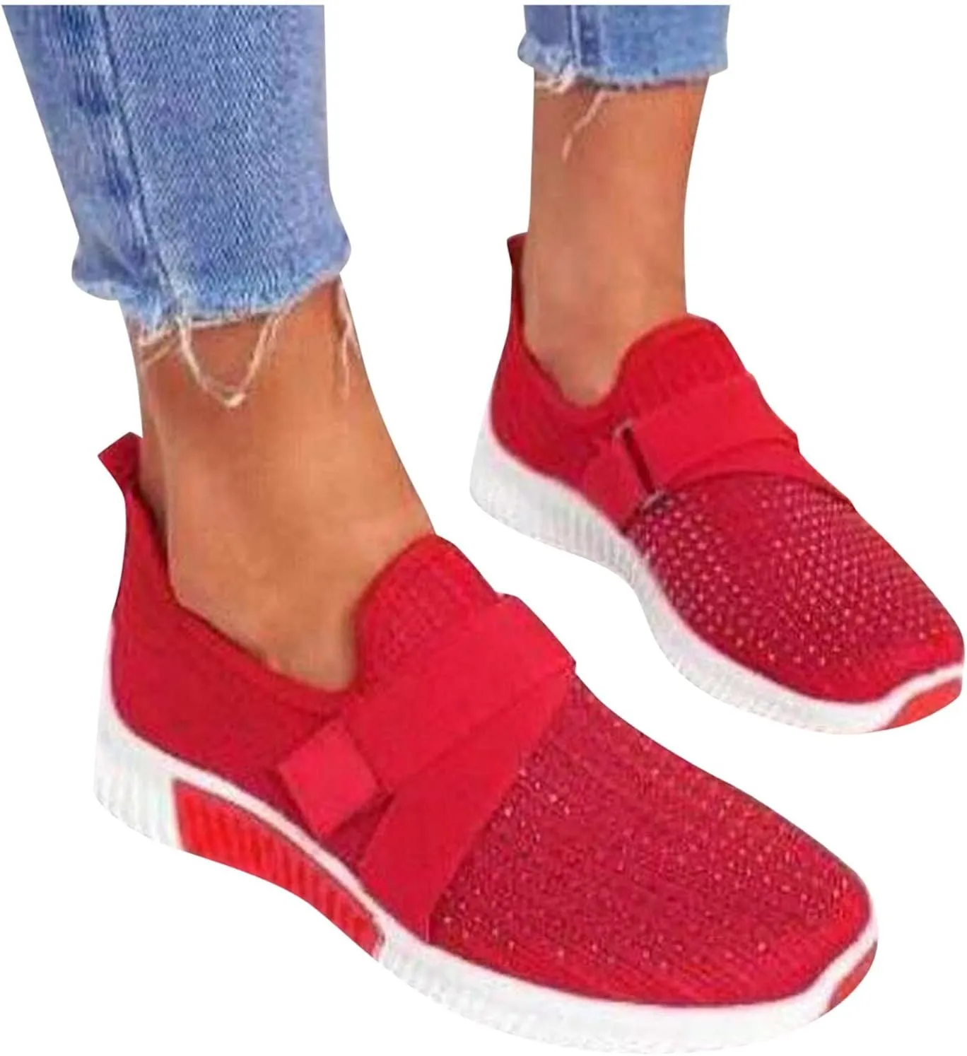 Orthopedic Slip On Shoes for Foot Pain Relief Womens Walking Sneakers with Arch Support Comfortable Casual Loafers Plantar Fasciitis Diabetic Feet