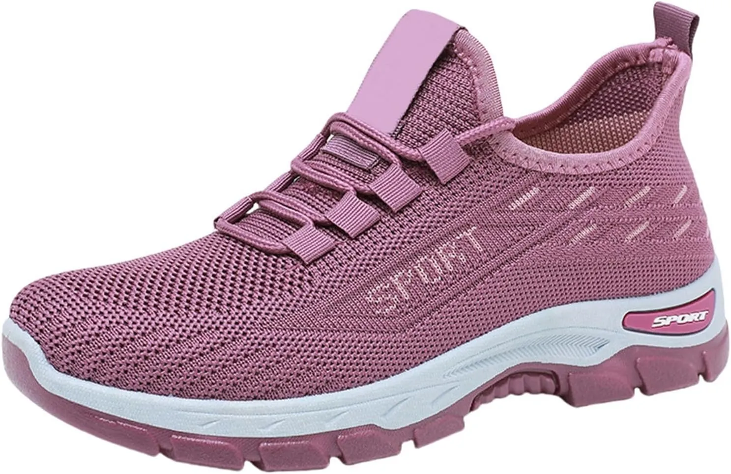 Orthopedic Sneakers for Women Men Casual Comfortable Wedge Walking Sport Sneakers Breathable Mesh Low Top Walking Shoes Fashion Soft Arch Support Slip-On Shoes