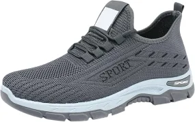 Orthopedic Sneakers for Women Men Casual Comfortable Wedge Walking Sport Sneakers Breathable Mesh Low Top Walking Shoes Fashion Soft Arch Support Slip-On Shoes