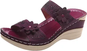 Orthotic Slippers for Extra Wide Feet Orthotic Summer Shoes for Women Flip Flop Arch Support Women Orthopedic High Arch Sandals Women Formal Orthopedic Walking Sandals for Women Wide Width
