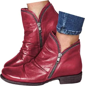 peqiut Womens Cowboy Boots Square Toe Thick Heel Wide Calf Cowboy Boots Women Suede Warm Furry Snow Womens Boots
