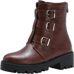 peqiut Womens Cowboy Boots Western Lace Up Round Toe Platform Wide Calf Cowboy Boots Women Casual Boots for Women
