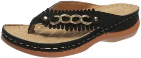 Platform Flip Flops for Women 2025,Orthopedic Sandals for Women Arch Support Walking Thong Sandals Summer Dressy Comfortable Slip On Slippers Casual Slide Wedges Ladies Lightweight Beach Sandal