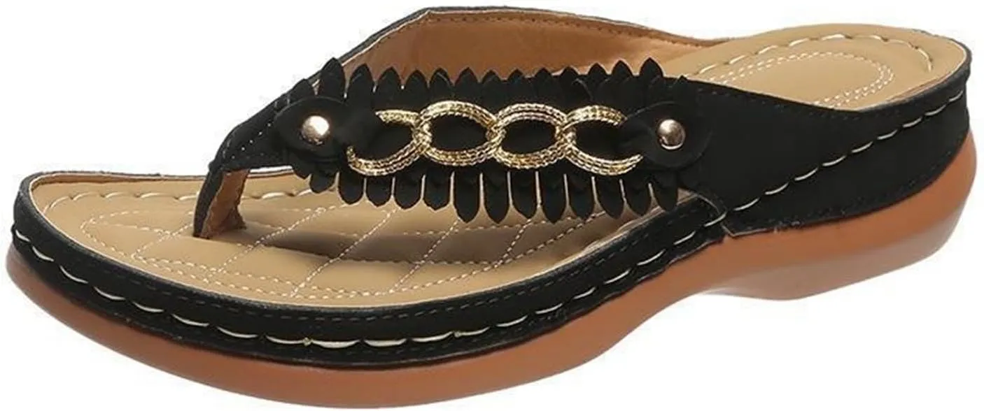Platform Flip Flops for Women 2025,Orthopedic Sandals for Women Arch Support Walking Thong Sandals Summer Dressy Comfortable Slip On Slippers Casual Slide Wedges Ladies Lightweight Beach Sandal