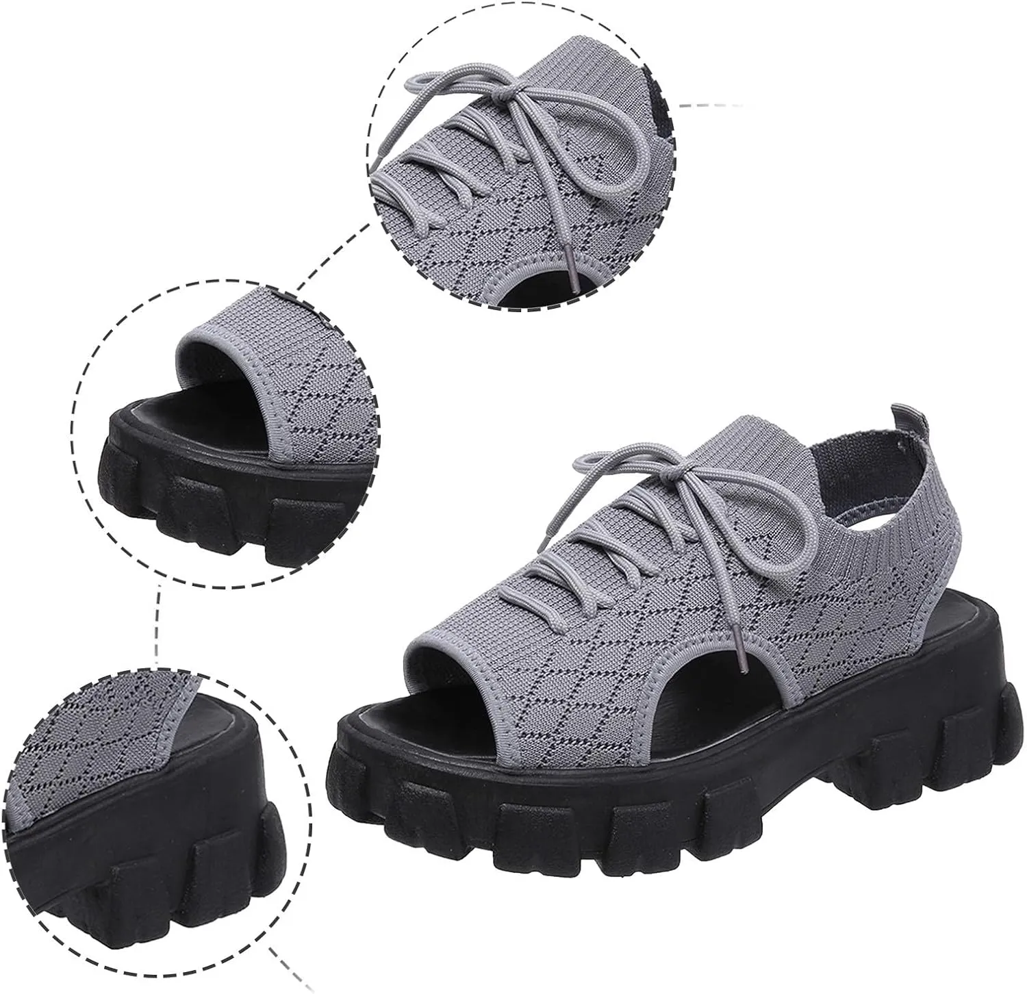 Platform Sandals for Women Comfortable Orthopedic Sandals Summer Casual Flatform Platform Wedge Slides for Women