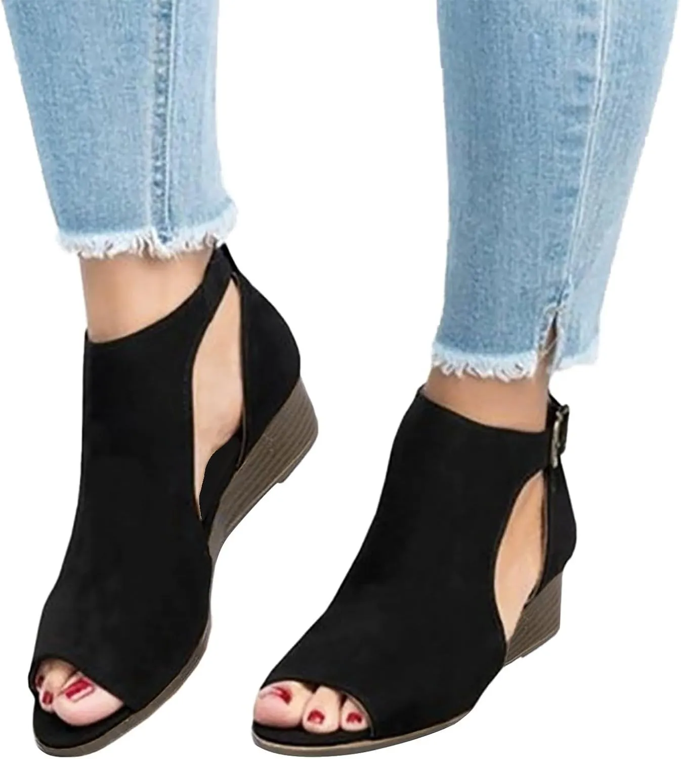 Platform Sandals for Women Comfortable Sandals for Women Walking Womens Casual Slip on Summer Wedge Sandals