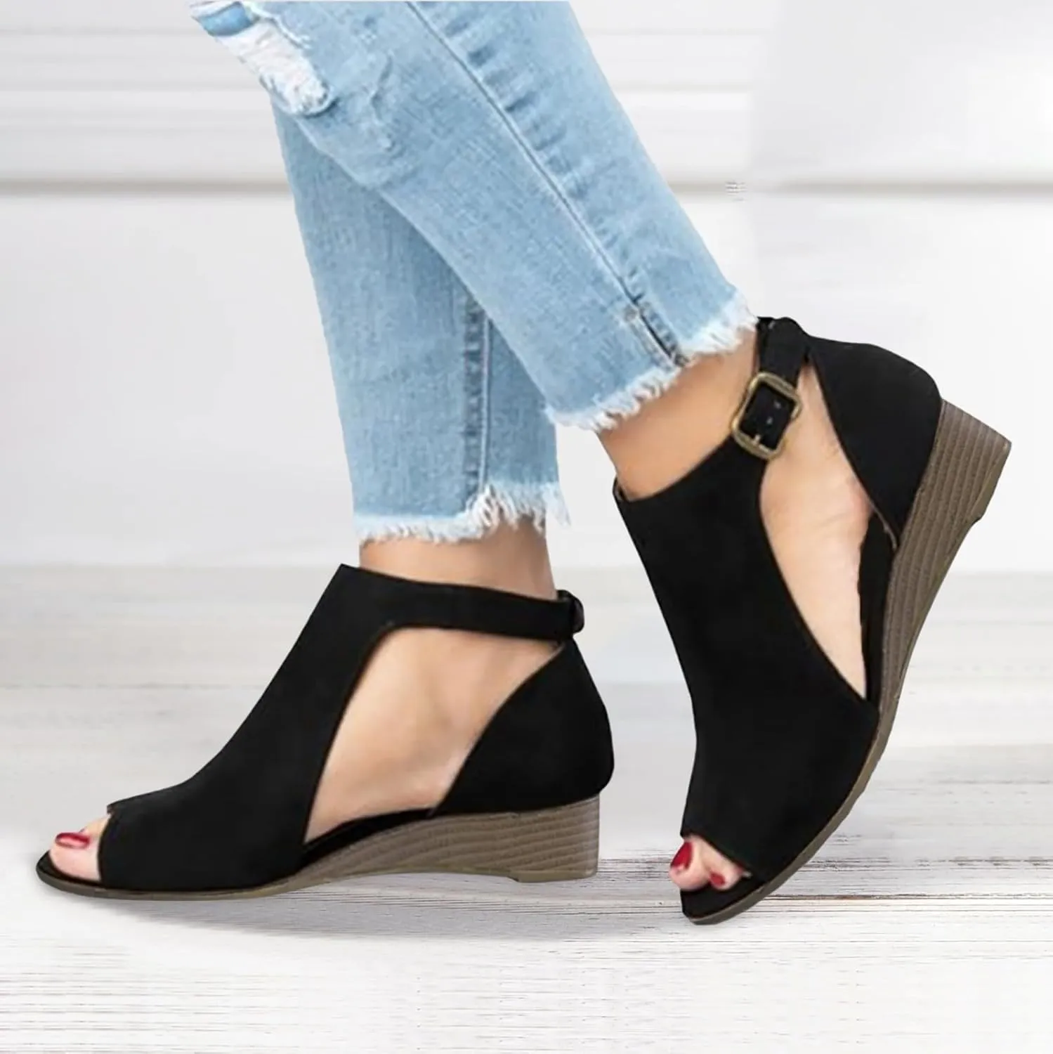 Platform Sandals for Women Comfortable Sandals for Women Walking Womens Casual Slip on Summer Wedge Sandals