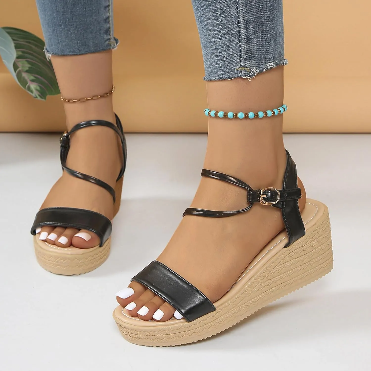 Platform Sandals for Women Platform Wedge Sandals Summer Shoes Women's Casual Summer Women Wedge Heels Shoes