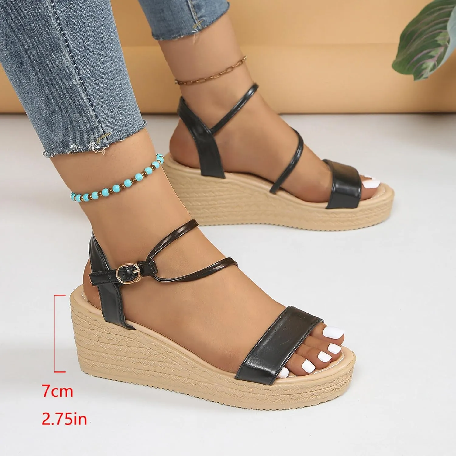 Platform Sandals for Women Platform Wedge Sandals Summer Shoes Women's Casual Summer Women Wedge Heels Shoes
