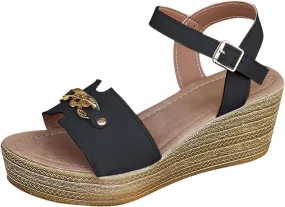 Platform Sandals for Women Walking Sandals Women Summer Low Wedges Womens Comfortable Open Toe Sandal