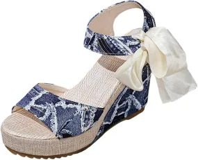 Platform Sandals for Women Womens Dressy Summer Wedge Shoes Summer Platform Comfortable Low Wedges Womens Sandal