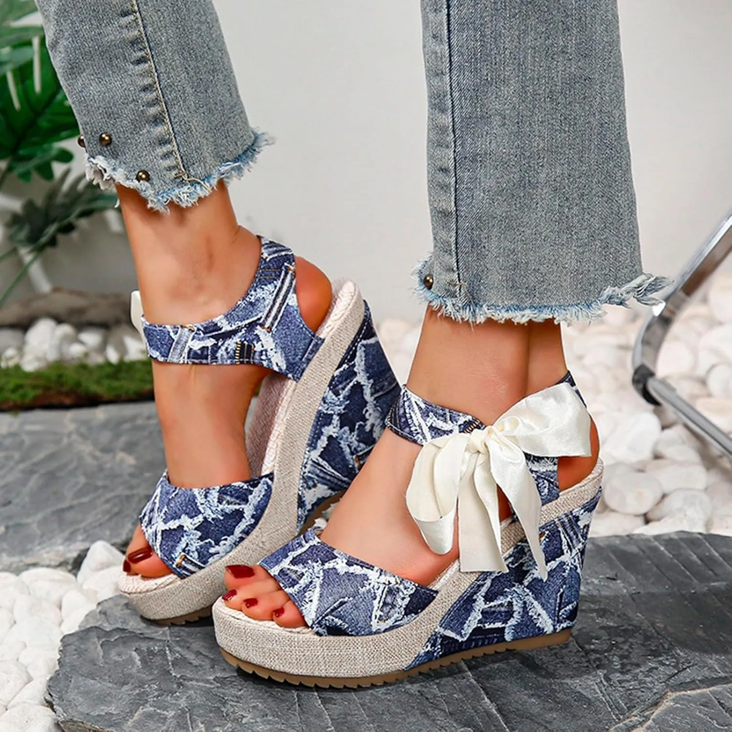 Platform Sandals for Women Womens Dressy Summer Wedge Shoes Summer Platform Comfortable Low Wedges Womens Sandal