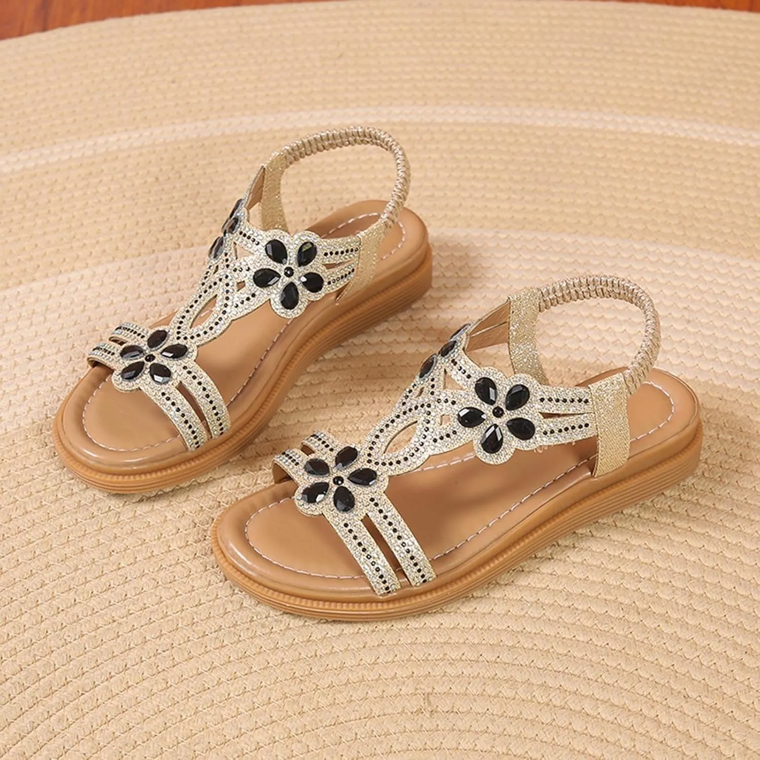 Platform Sandals for Women Women's Open Toe Ankle Strap Women's Casual Summer Women Wedge Heels Shoes