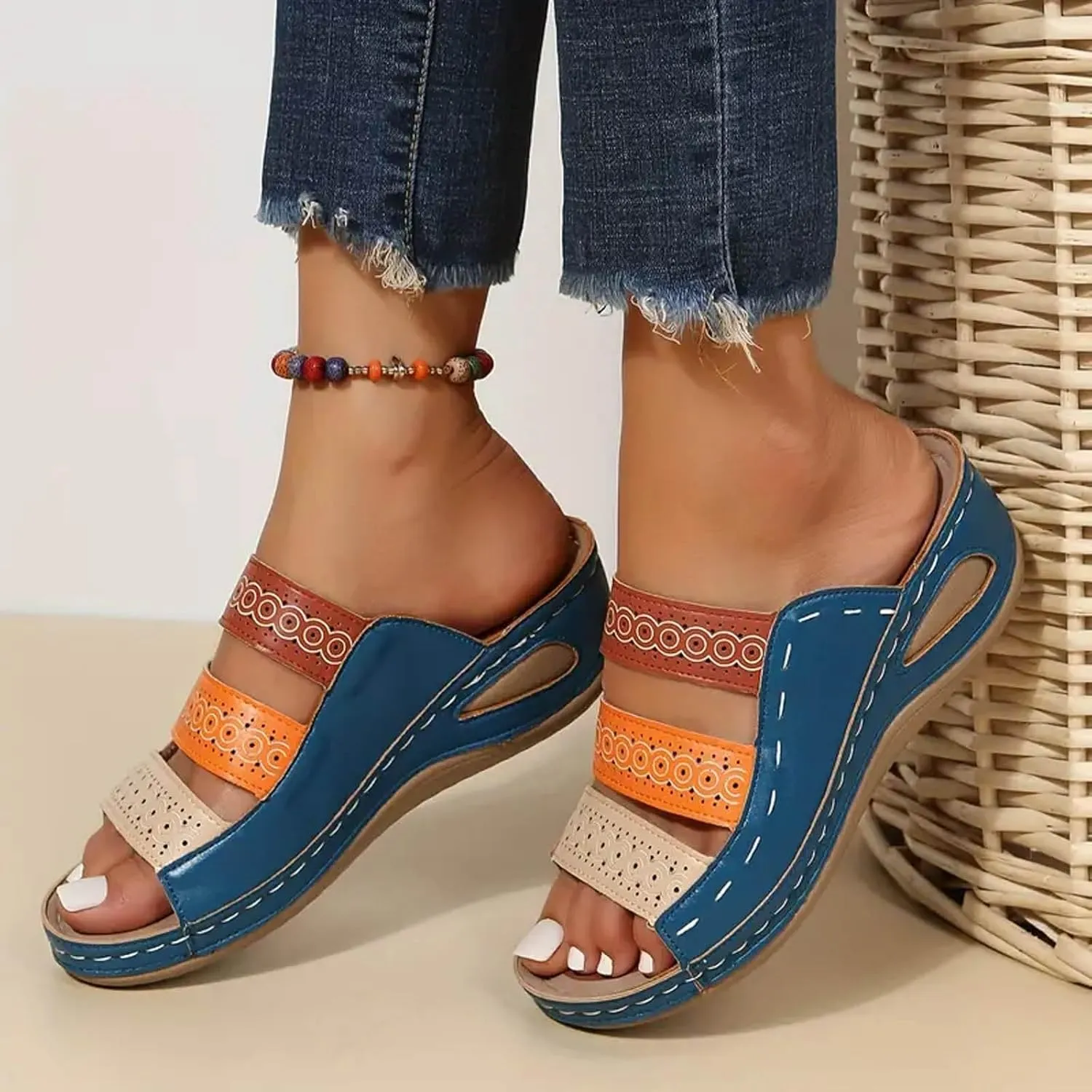 Platform Sandals for Women Womens Wedge Sandals Low Heel Dressy Sandals Women's Classic Wedge Heels Sandals