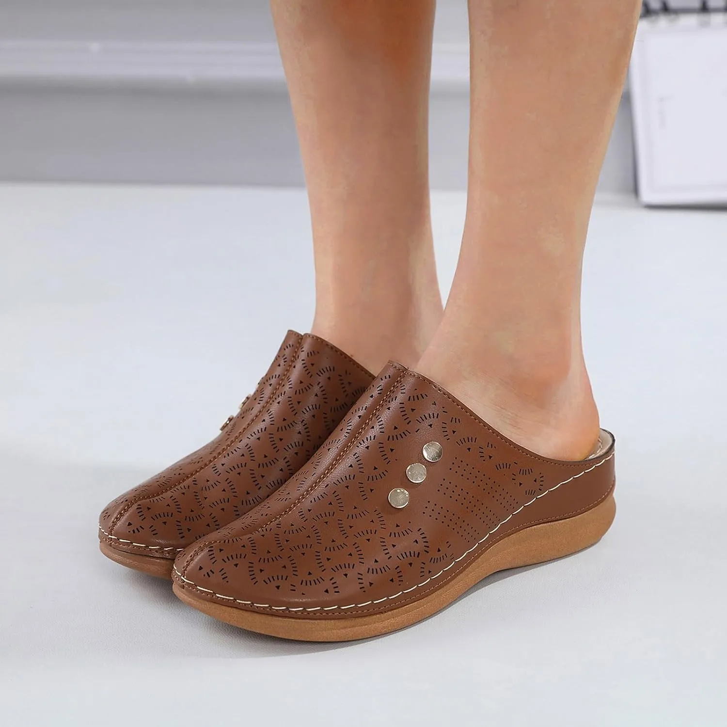 Platform Sandals Women Comfortable Summer Raffia Straw Sandals Women's Casual Platform Open Toe Wedge Sandal