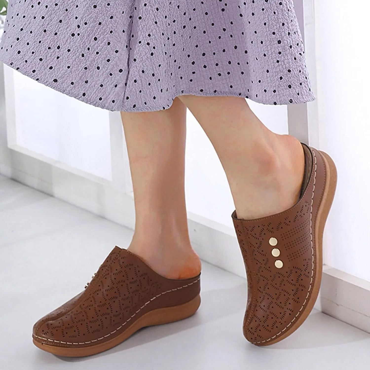 Platform Sandals Women Comfortable Summer Raffia Straw Sandals Women's Casual Platform Open Toe Wedge Sandal