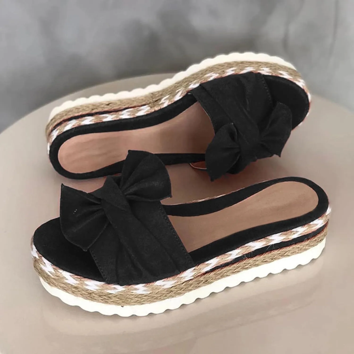 Platform Sandals Women Espadrille Sandals for Women Summer Platform Comfortable Low Wedges Womens Sandal