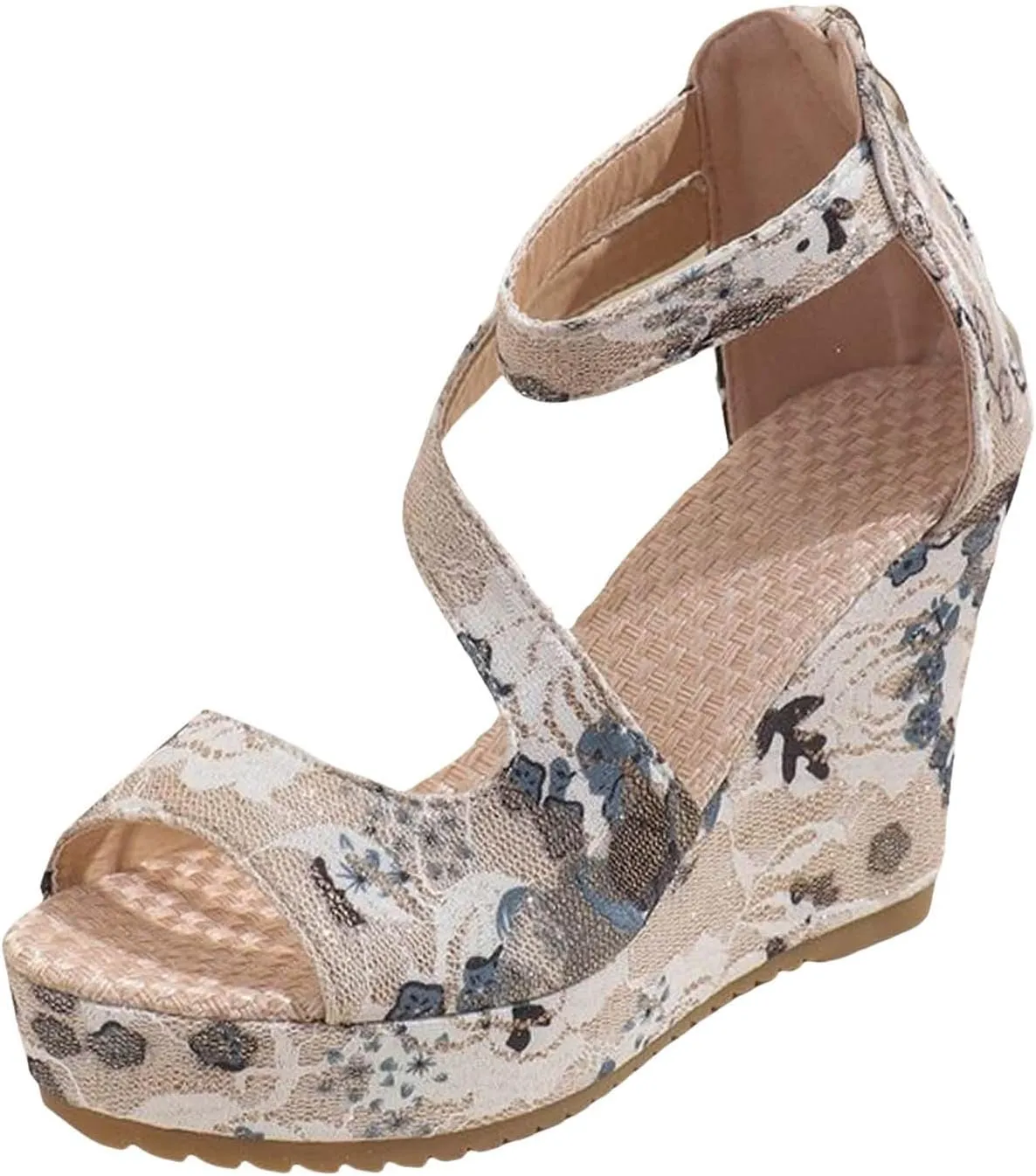 Platform Sandals Women Leather Platform Sandals Comfortable Summer Platform Casual Dress Women Sandal