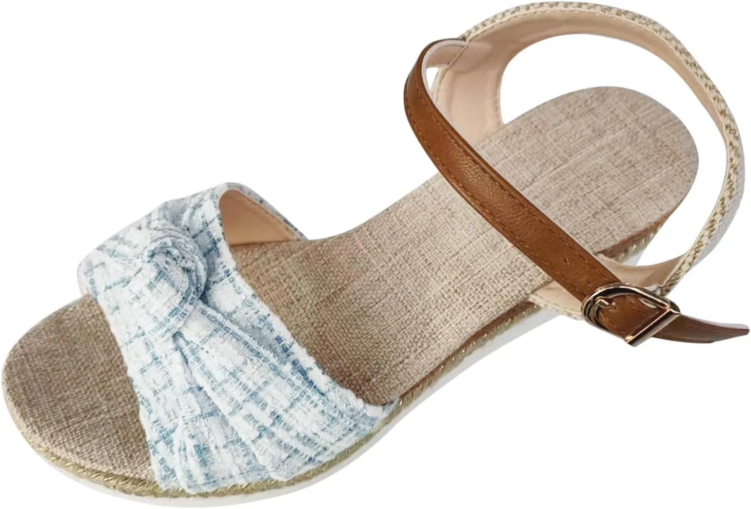 Platform Sandals Women Women's Ankle Strap Low Wedge Sandals Sandals Women Open Toe Flatform Fashion Sandals