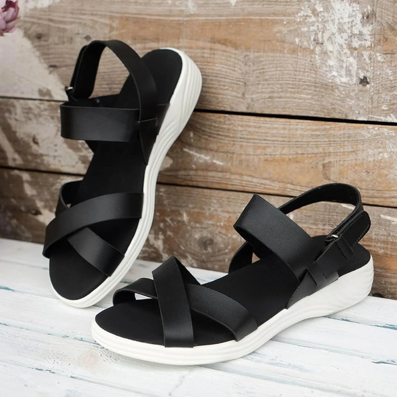 Platform Sandals Women Women's Outdoor Camping Walking Sandals for Women Wedges Open Toe Beach Sandals