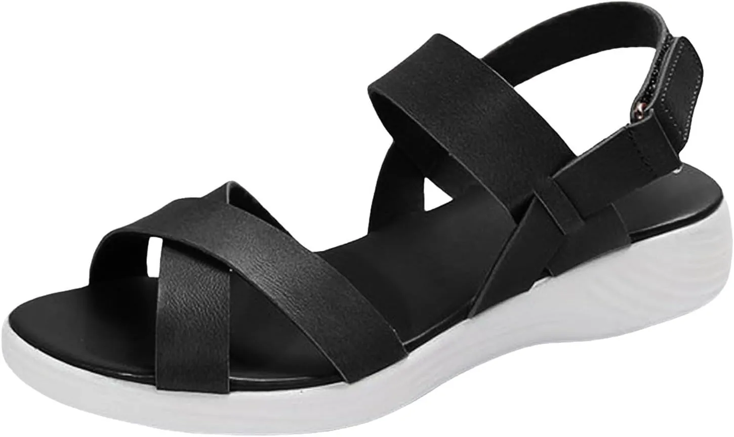 Platform Sandals Women Women's Outdoor Camping Walking Sandals for Women Wedges Open Toe Beach Sandals
