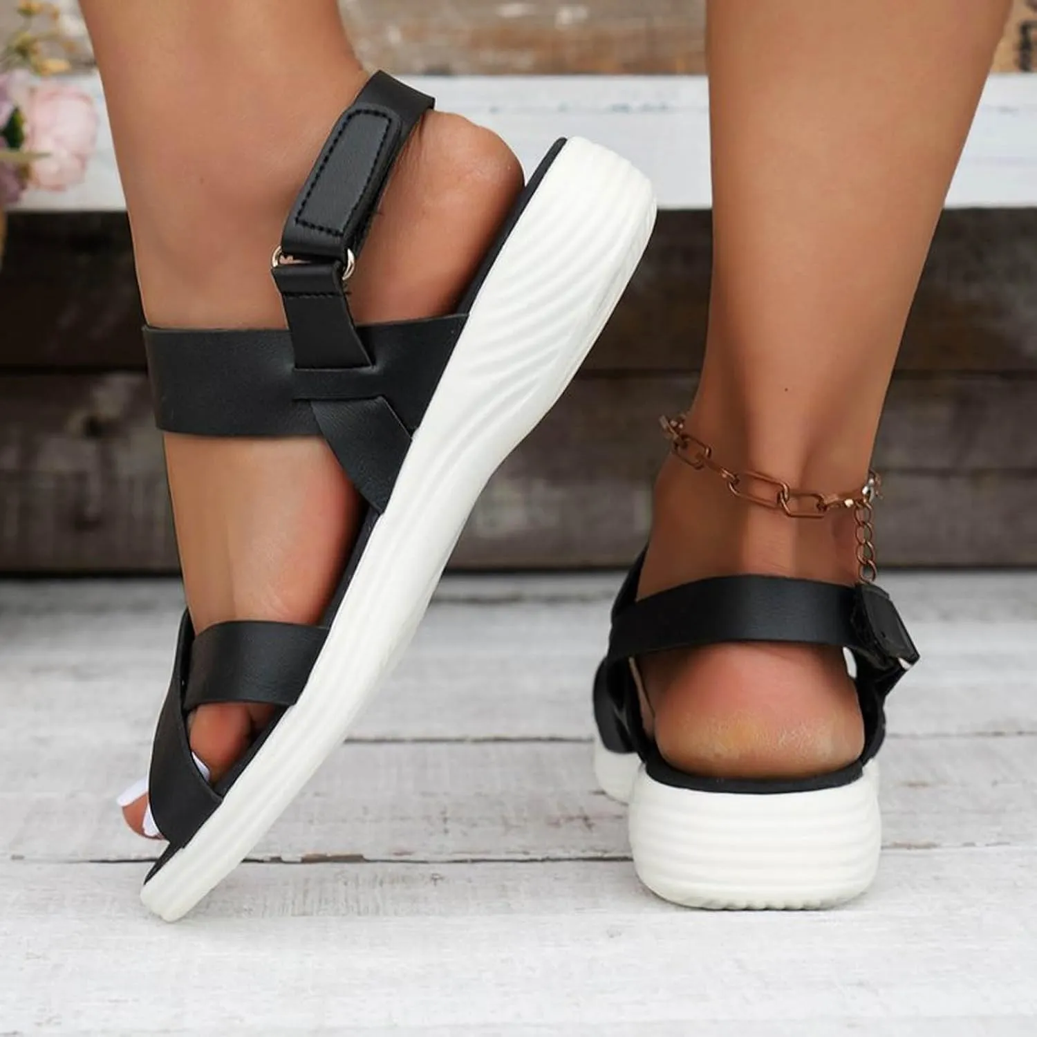 Platform Sandals Women Women's Outdoor Camping Walking Sandals for Women Wedges Open Toe Beach Sandals