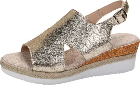 Platform Sandals Women's Classic Wedge Heels Sandals Barefoot Sandals Open Toe Flatform Wedge Casual Sandal