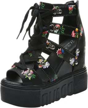 Platform Sandals Women's Classic Wedge Heels Sandals Women Sandals Women's Casual Platform Open Toe Wedge Sandal