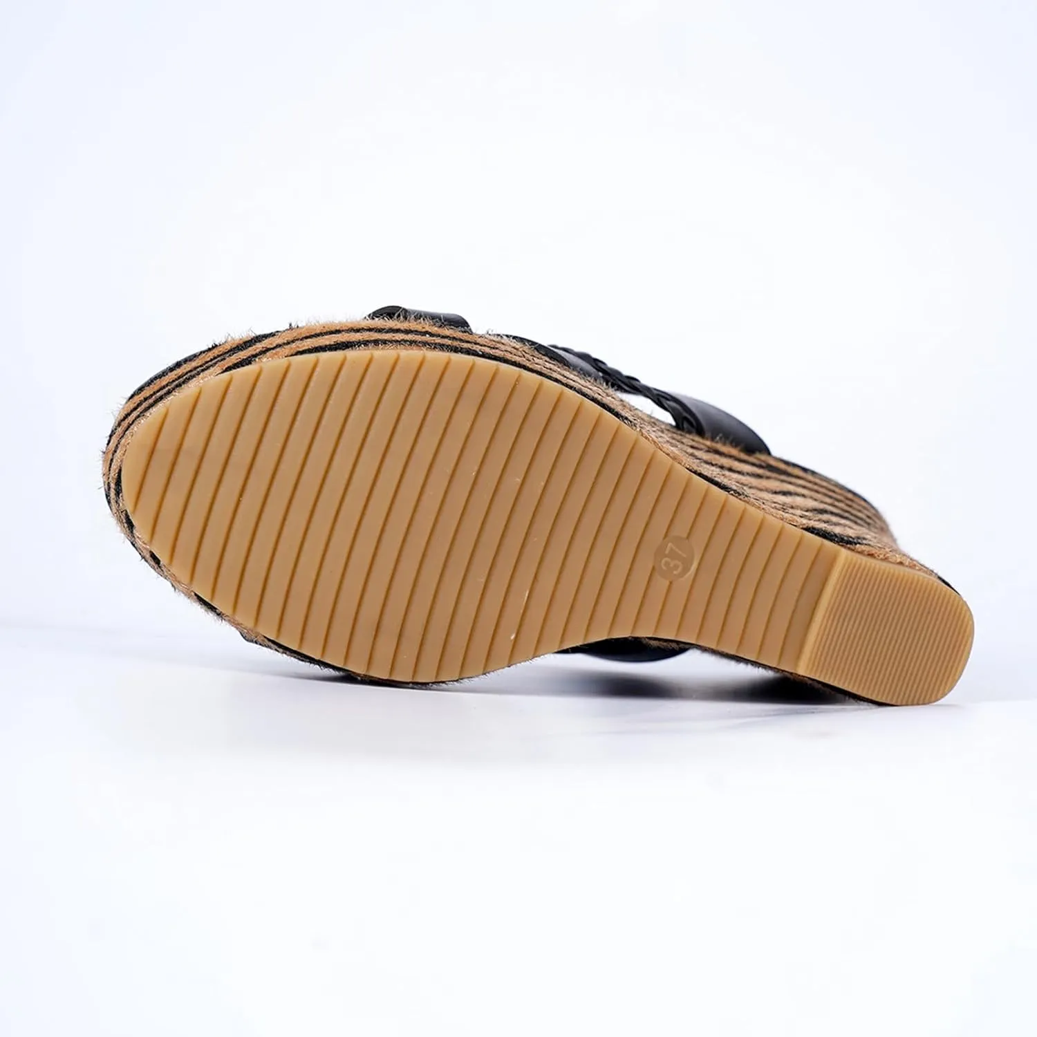 Platform Slip on Espadrille Sandals for Women Print Slope With One Strap Sandals Slippers Thick Bottom Women