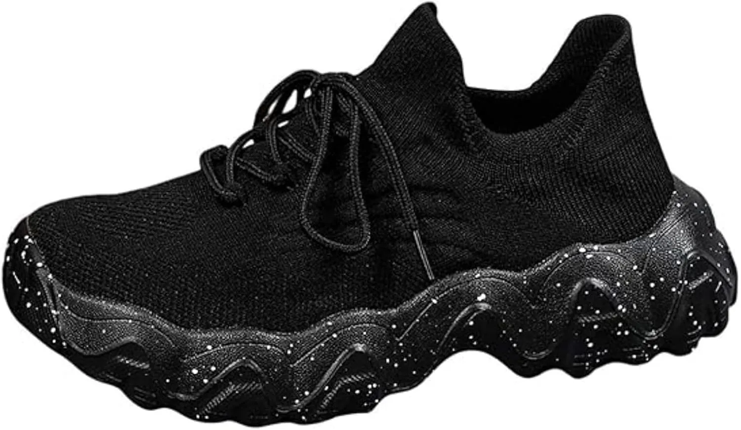 Platform Sneakers for Women Ladies Fashion Chunky Comfortable Casual Sneaker Slip on Tennis Walking Athletic Shoes Breathable Hands-Free Shopping Travel Mesh Gym Shoes
