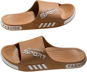 Plus Size Men's Slide Sandals Slippers, Fashion Bathroom Sandals Shower Shoes Pool Beach Slides Sandals