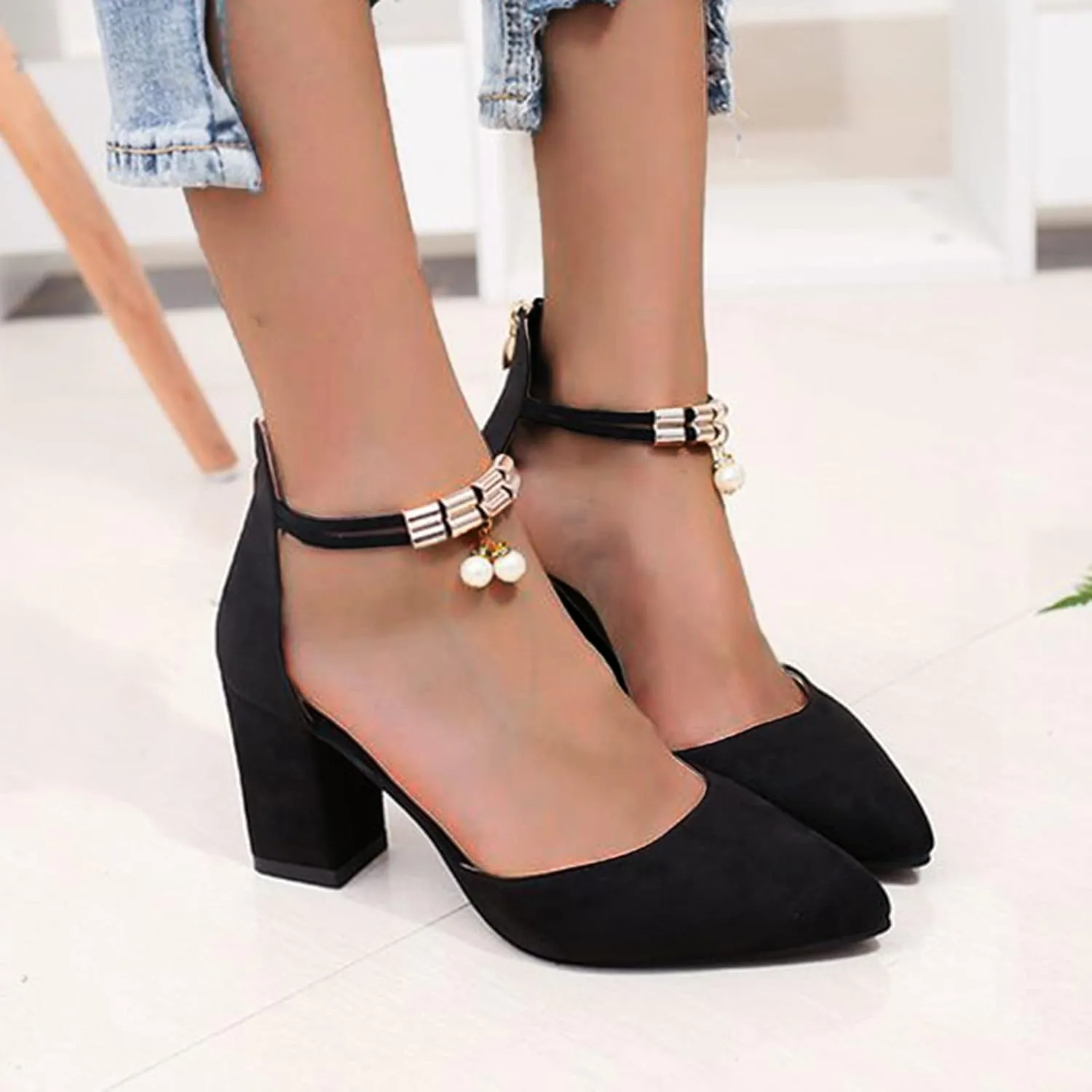 Pump Sparkly Heels Gold Shoes for Women Women's High Heels Ankle Strap Stilettos Sandals Womens Gold Heels