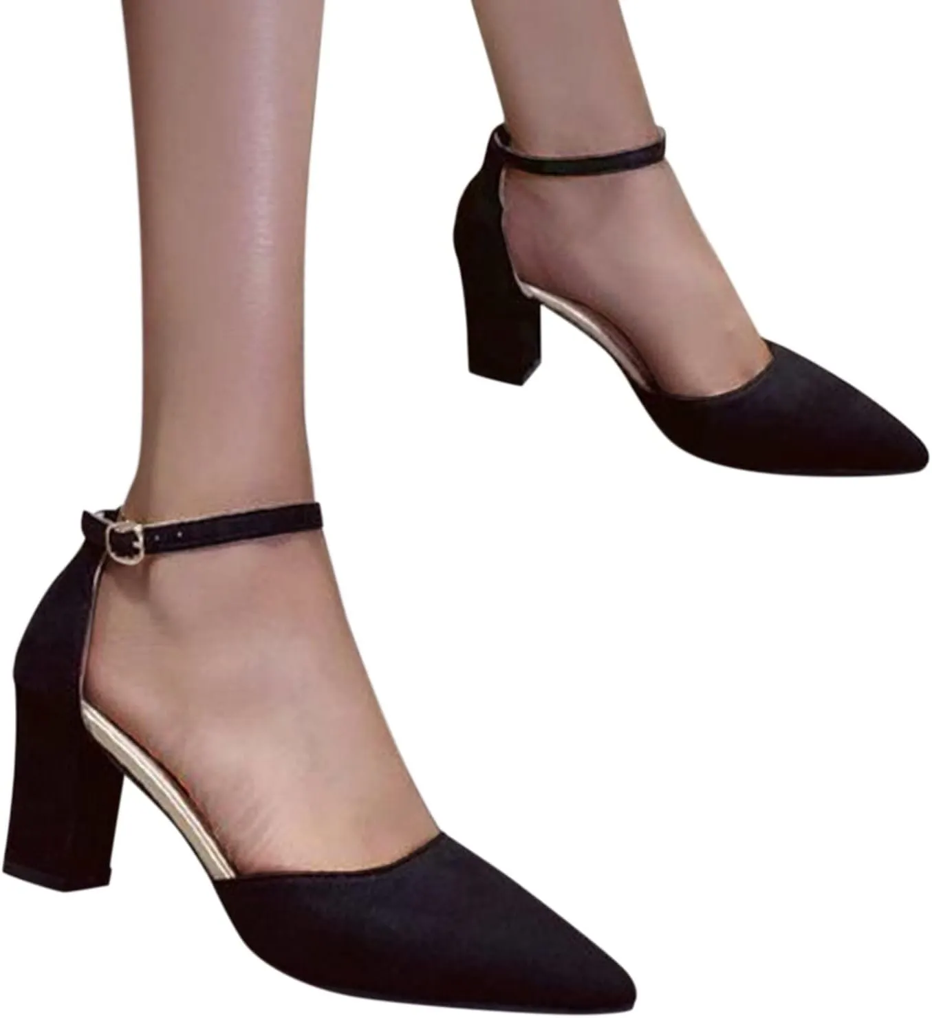 Pump Women Heels Women's Open Toe Heeled Sandals Clear Platform Heels Ankle Strap High Heel Sandals for Women