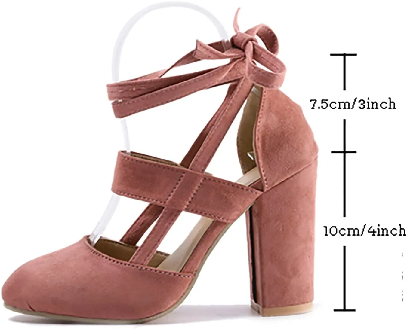 Pumps Sandals for Women Chunky Heels for Women Dressy Women's High Heels Ankle Strap Stilettos Sandals Heel