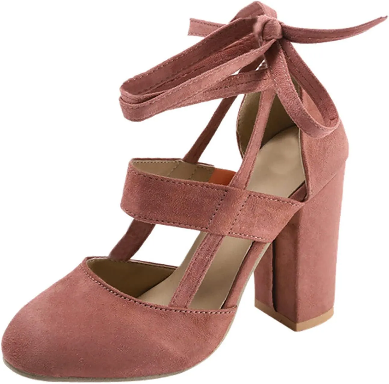 Pumps Sandals for Women Chunky Heels for Women Dressy Women's High Heels Ankle Strap Stilettos Sandals Heel