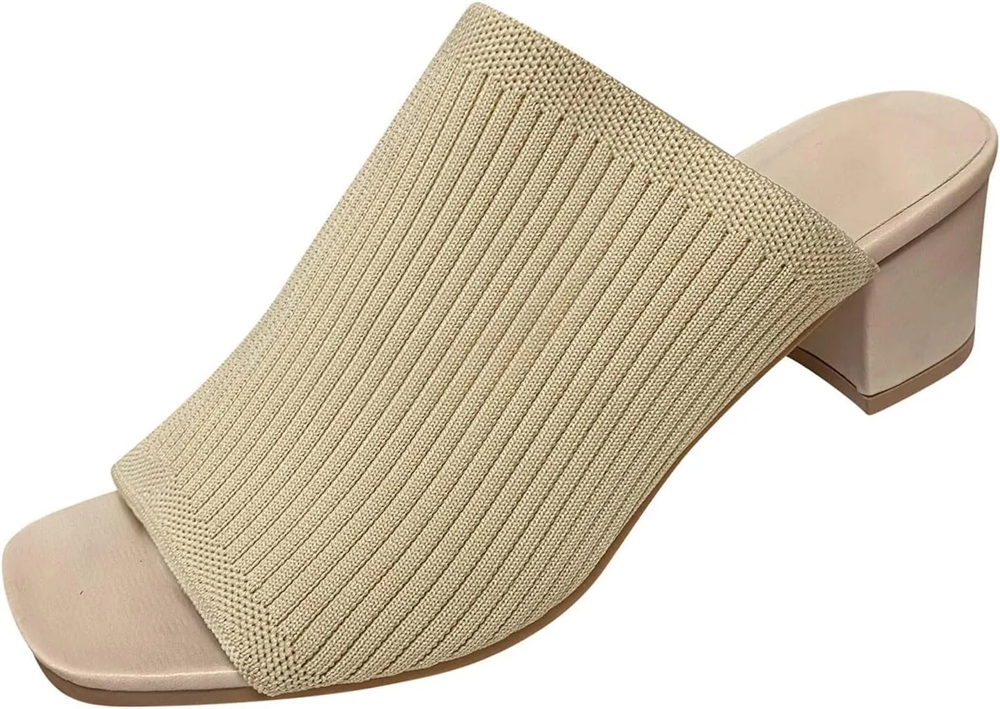 Pumps Shoes Casual Mesh Sandals Heel Fashion Chunky High Solid Shoes Color Sandals Ladies Heel Women's high Heels