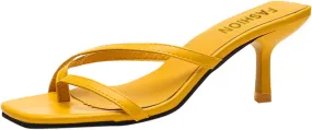 Pumps Shoes Sandals Fashion Thin and Solid Heel Women Color Leather Slippers Casual Women's high Heels