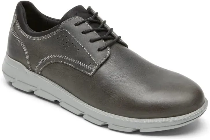 ROCKPORT Grady Plain Toe Men's Steel Grey Oxfords 9.5W