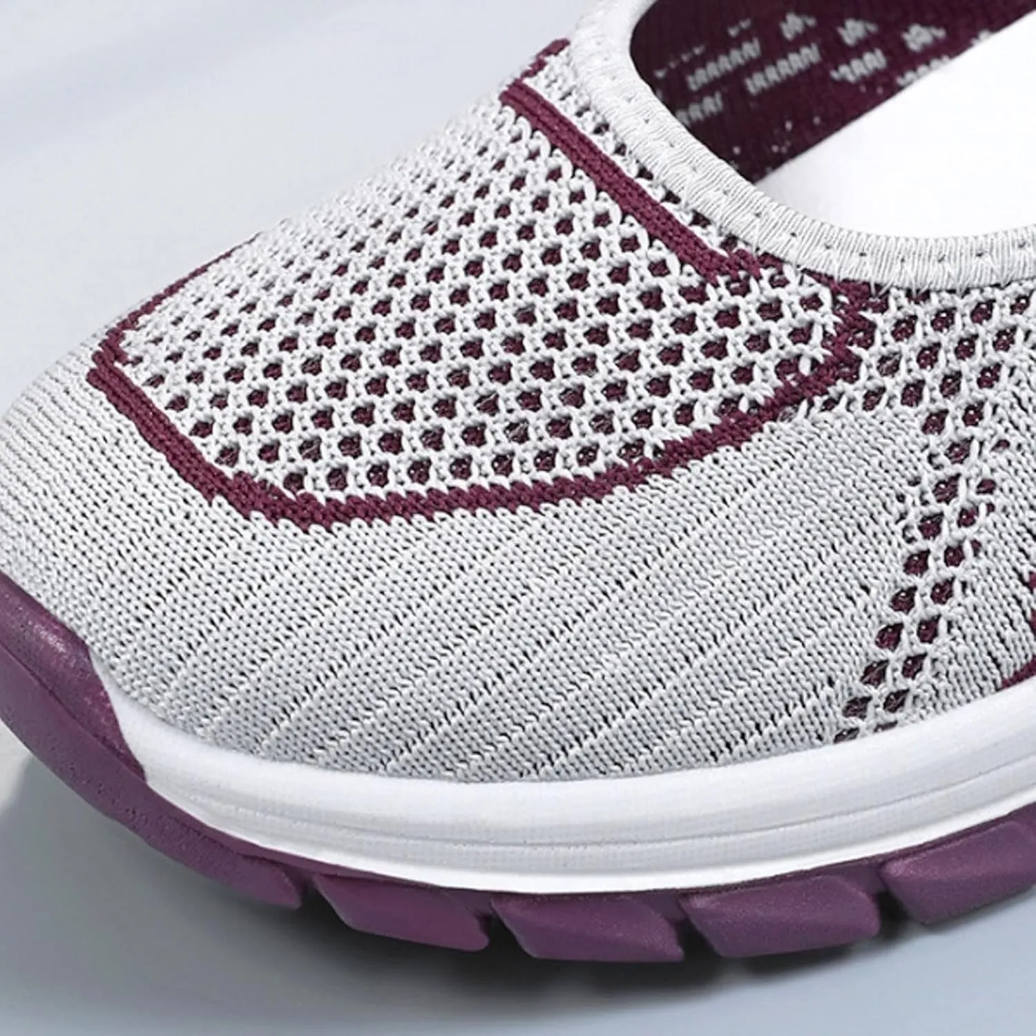 Running Shoes for Women Casual Shoes Elastic Fly Woven Mesh Shoes Hook and Loop Strap Running Shoes for Women