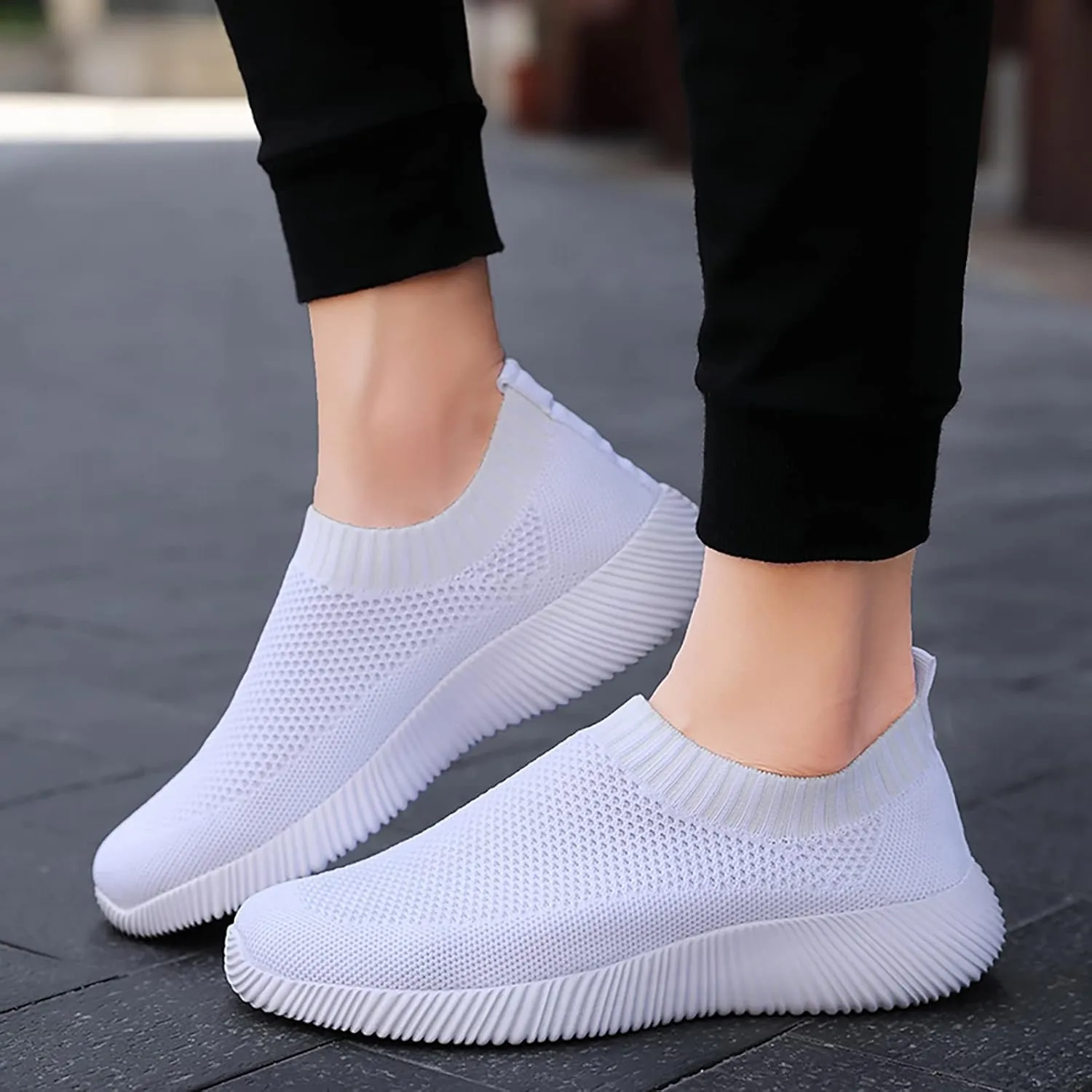 Running Shoes for Women Cute Sneakers Non Slip Comfortable Fashion Tennis Shoes Womens White Sneakers