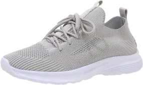Running Shoes for Women,Women's Fashion Sneakers Slip On Closed Toe Walking Shoes Breathable Athletic Running Sneaker
