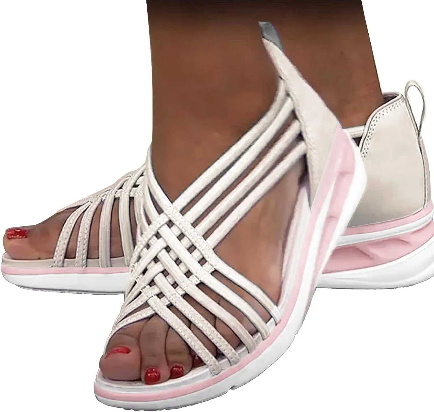 Sandal Heels for Women Women's Open Toe Ankle Strap Heeled Sandals Gold Shoes Prom Heeled Sandals for Women