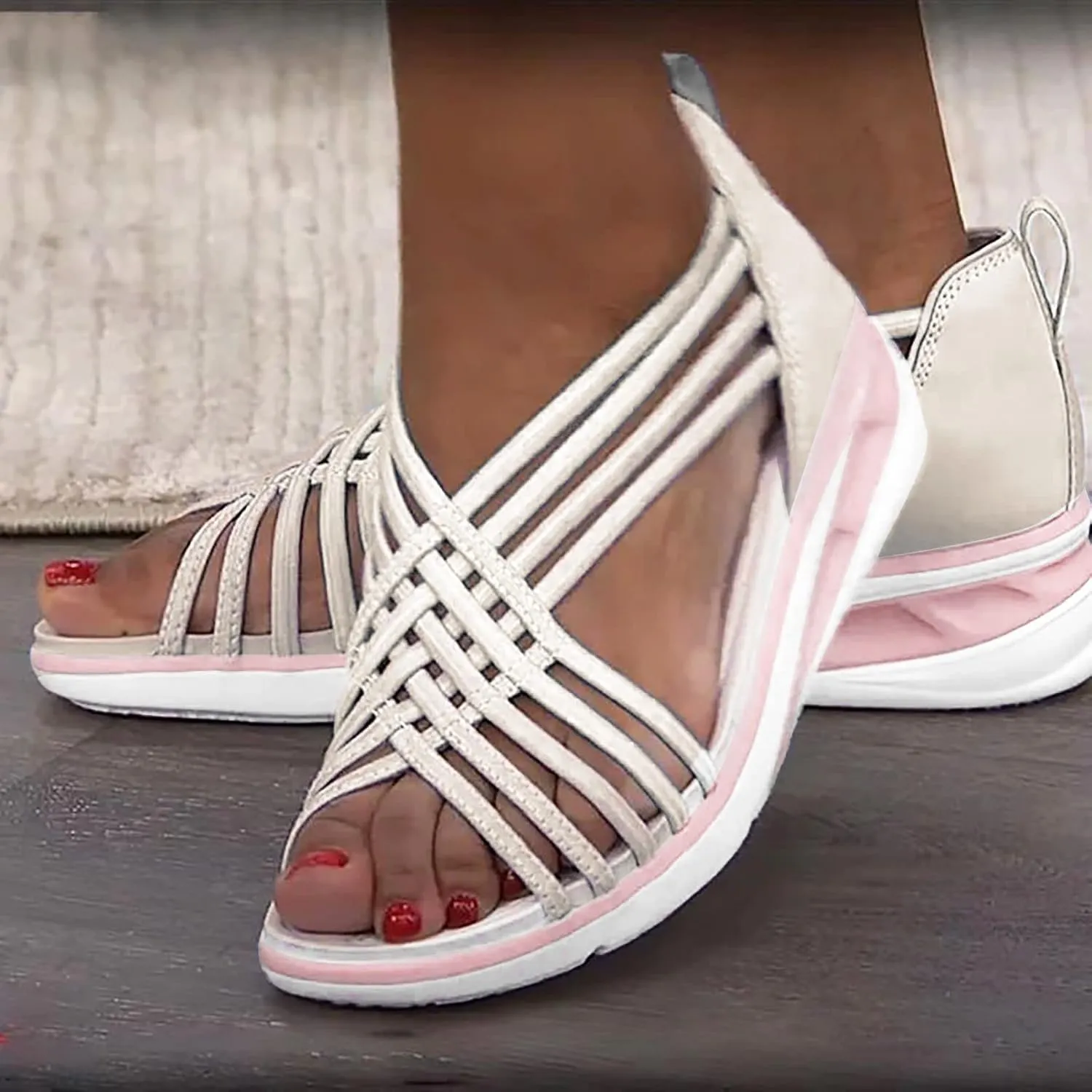 Sandal Heels for Women Women's Open Toe Ankle Strap Heeled Sandals Gold Shoes Prom Heeled Sandals for Women