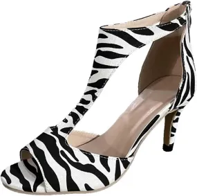 Sandal Heels Womens Sandals Open Toe Strappy Sandals Black Platform Heels Women's Lace Up Heeled Sandals