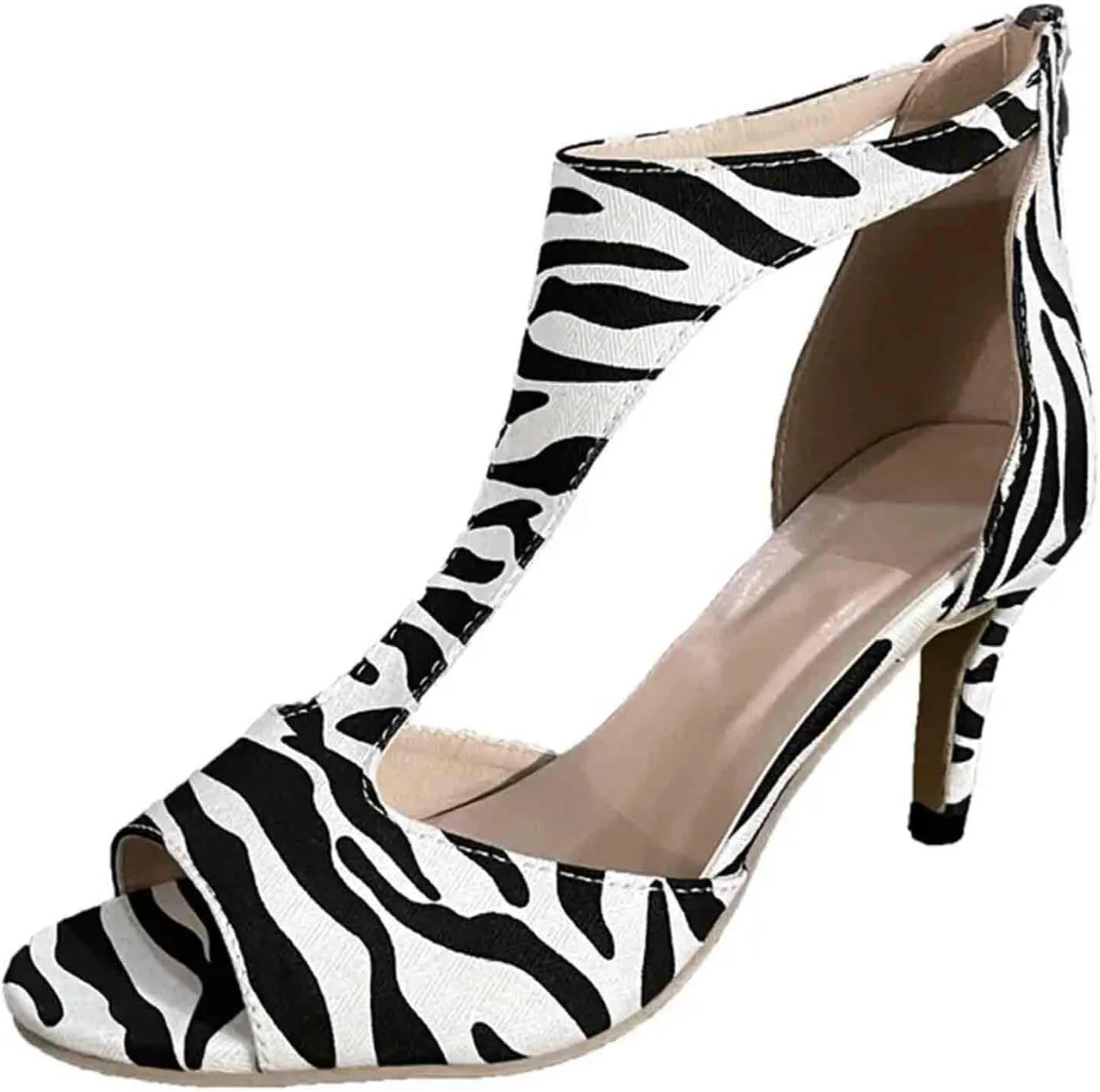 Sandal Heels Womens Sandals Open Toe Strappy Sandals Black Platform Heels Women's Lace Up Heeled Sandals