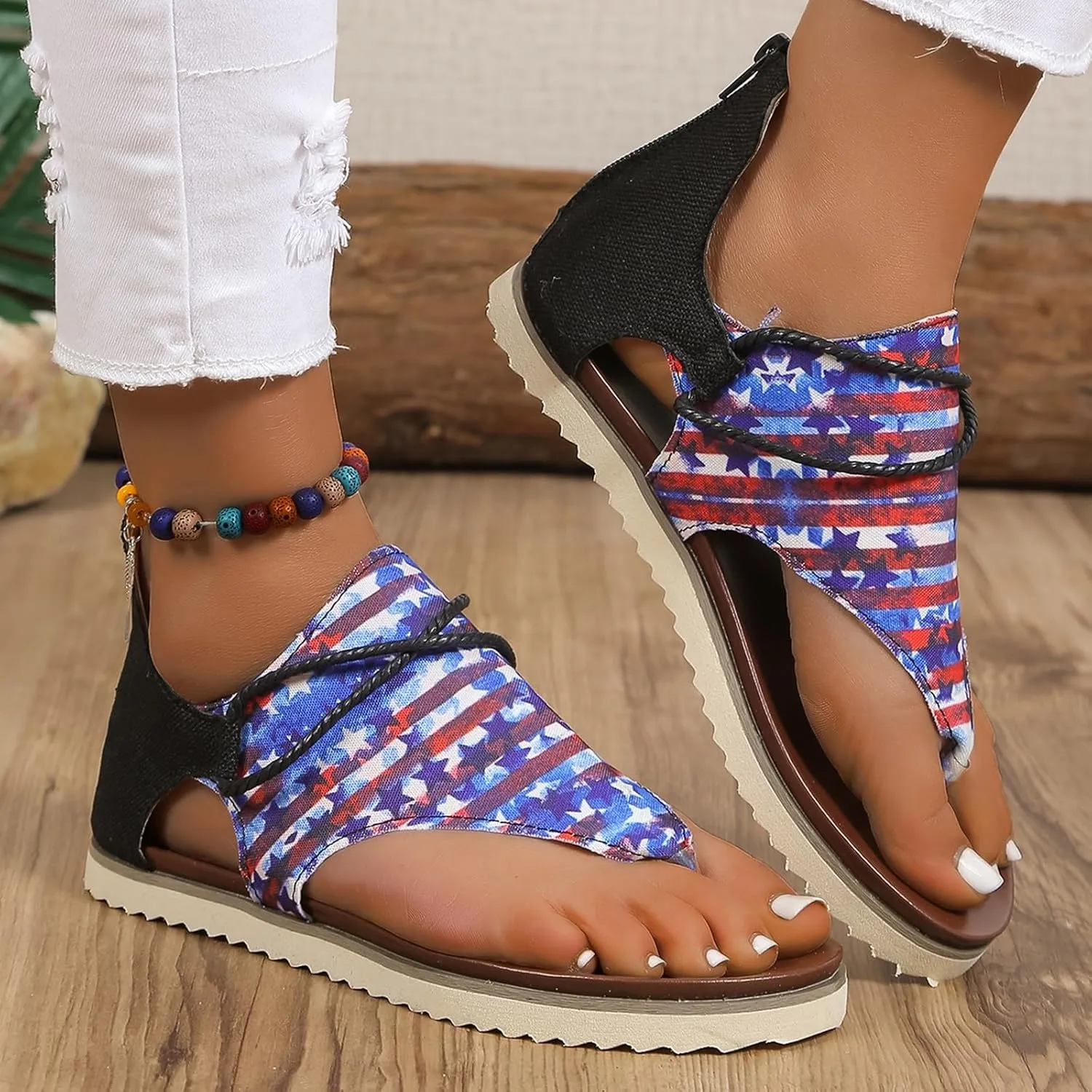 Sandals for Women Women's Classic Wedge Heels Sandals Walking Sandals Womens Summer Open Toe Wedges Sandals