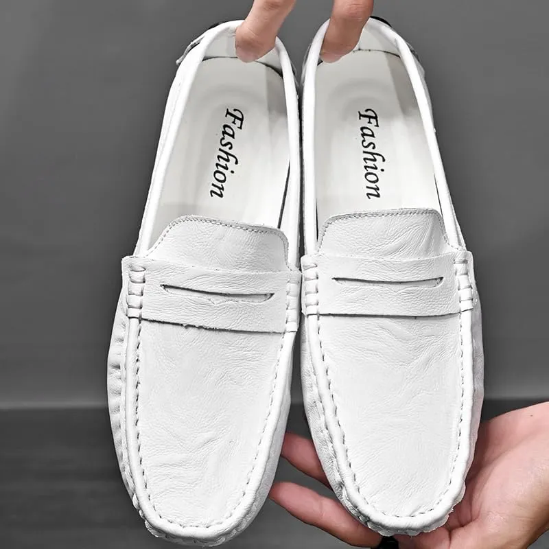 Santimon Men's Casual Slip-On Loafers, Penny Loafers Moccasins, Solid Driving Shoes